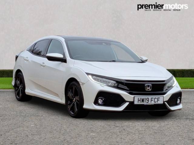 Honda Civic 1.0 VTEC Turbo 126 EX 5dr CVT Hatchback Petrol WHITE