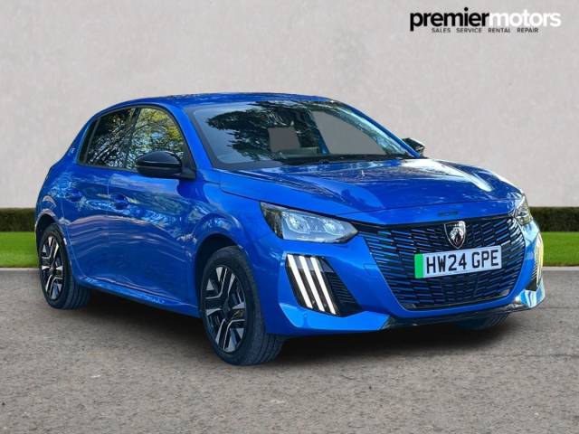 Peugeot e-208 50kWh Allure Auto 5dr (7.4kW Charger) Hatchback Electric Vertigo Blue