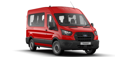 Transit Minibus - Race Red