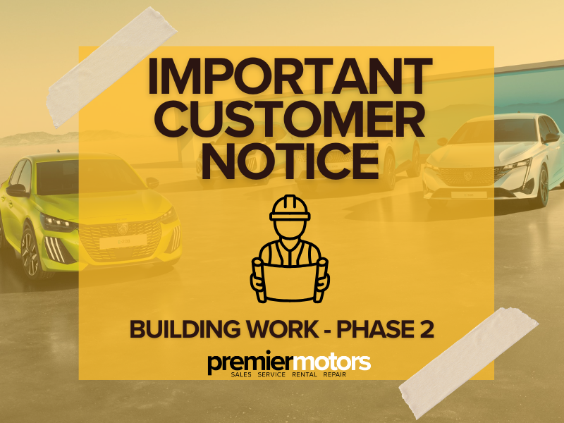 Work Begins on New Peugeot Showroom at Premier Motors Isle of Wight